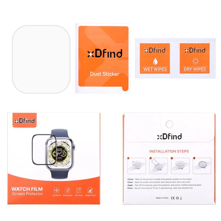 For Mi Mitu Kids Watch Phone U1 5pcs xDfind Soft Hydrogel Film Full Cover Watch Front Protector - Image 8