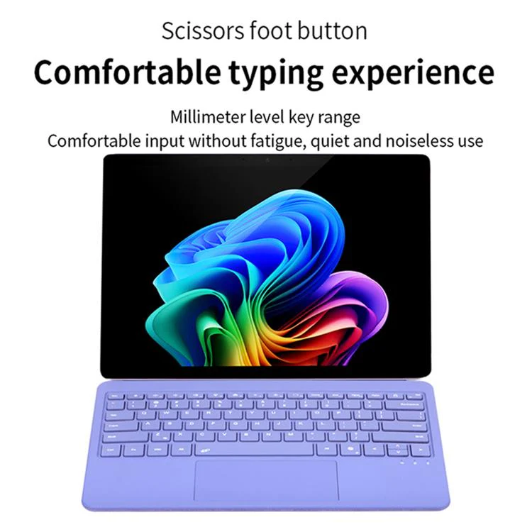 For MicroSoft Surface Pro 12 inch 2025 1088D Lightweight Bluetooth Magnetic Keyboard With Touch Pad(Black) - Image 10