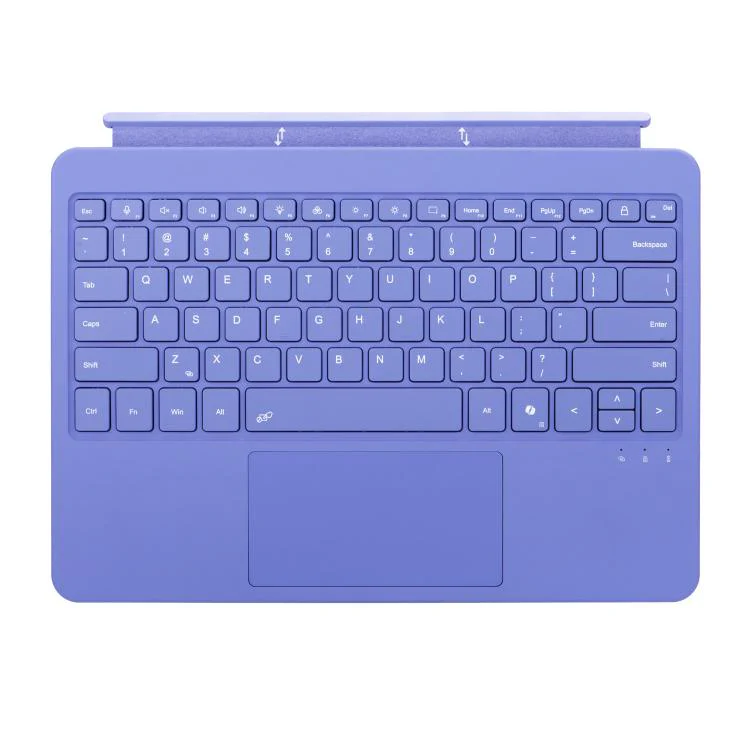 For MicroSoft Surface Pro 12 inch 2025 1088D Lightweight Bluetooth Magnetic Keyboard With Touch Pad(Purple) - Image 2