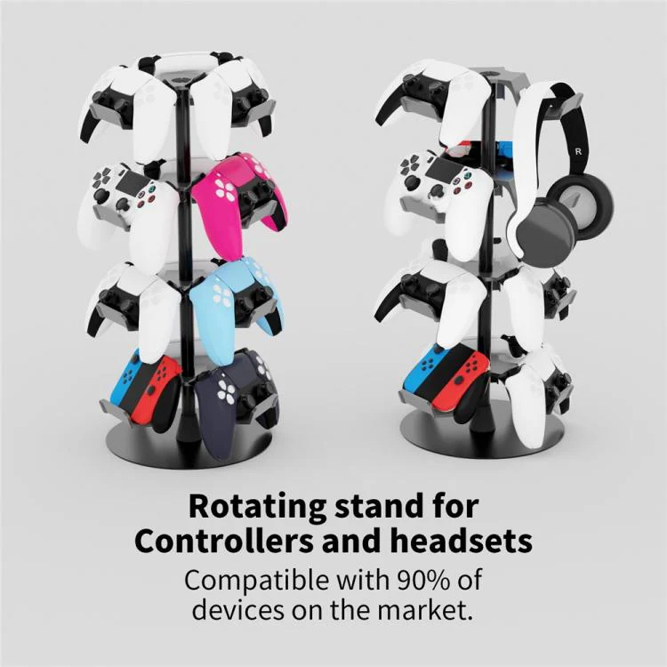 For MicroSoft XBOX / Sony PS5 / Nintendo Switch 360 Degree Rotating 4-Tier Game Controller Stand - Image 3