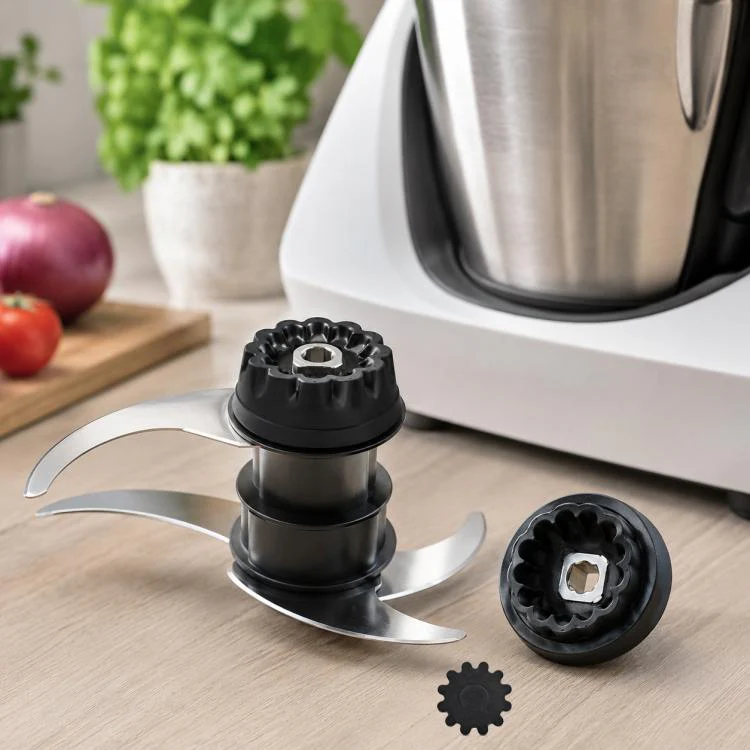 For Monsieur Cuisine Connect Food Processor Blade Motor Coupling Replacement Parts, 12 Gears(Black)