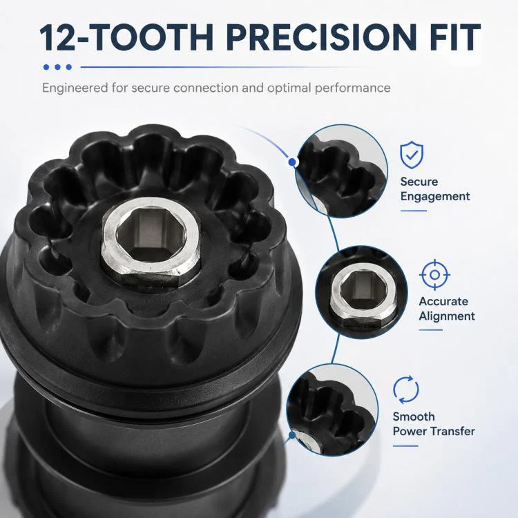 For Monsieur Cuisine Connect Food Processor Blade Motor Coupling Replacement Parts, 12 Gears(Black) - Image 5