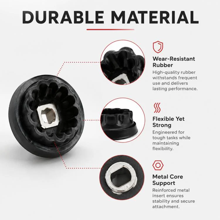 For Monsieur Cuisine Connect Food Processor Blade Motor Coupling Replacement Parts, 12 Gears(Black) - Image 6