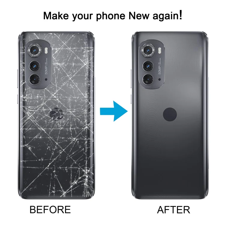 For Motorola Edge 2022 Original Battery Back Cover(Black) - Image 6