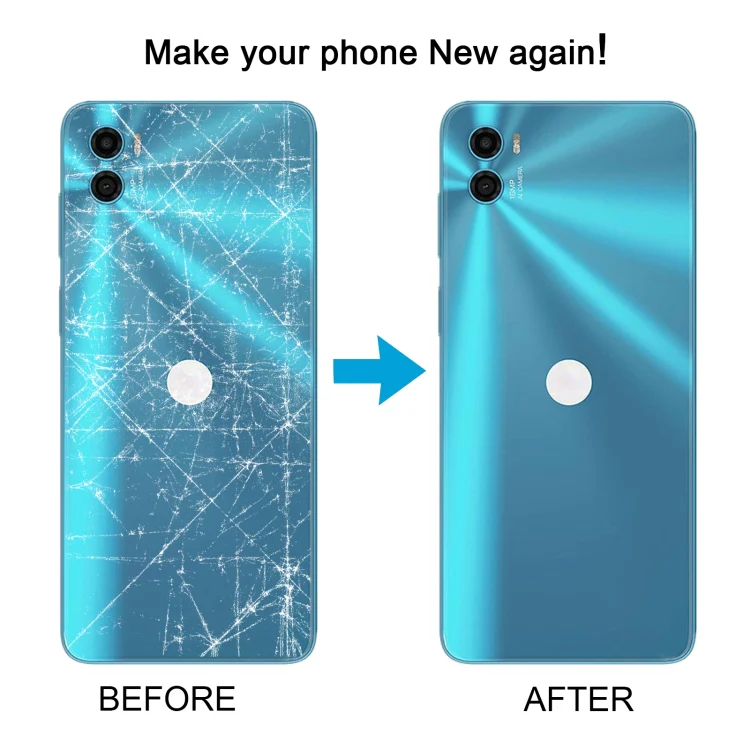 For Motorola Moto E22s Original Battery Back Cover(Blue) - Image 6