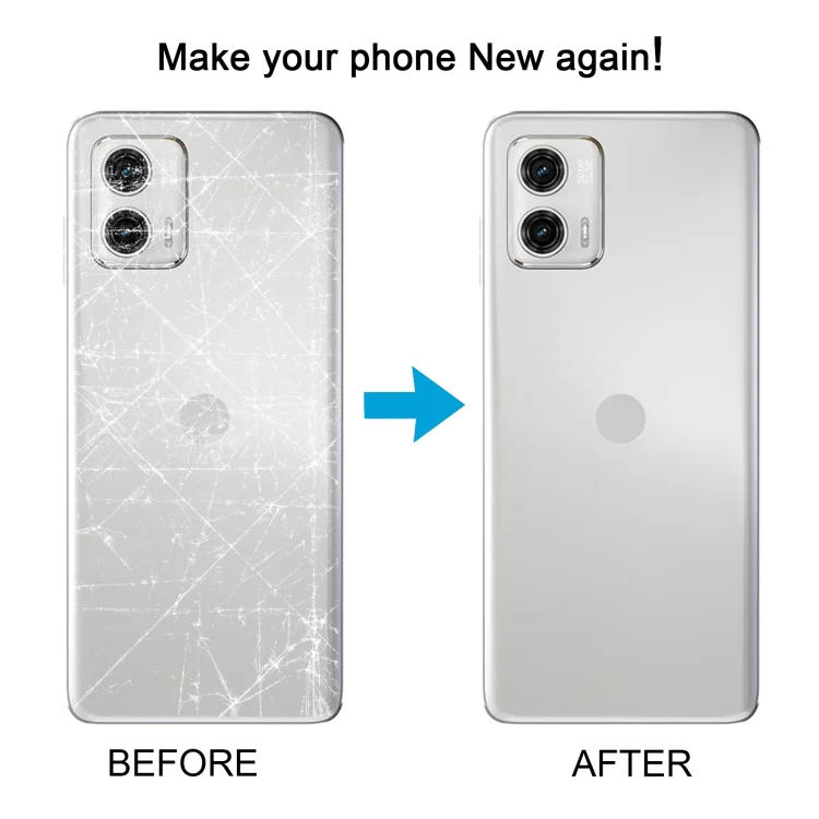For Motorola Moto G73 Original Battery Back Cover(White) - Image 6