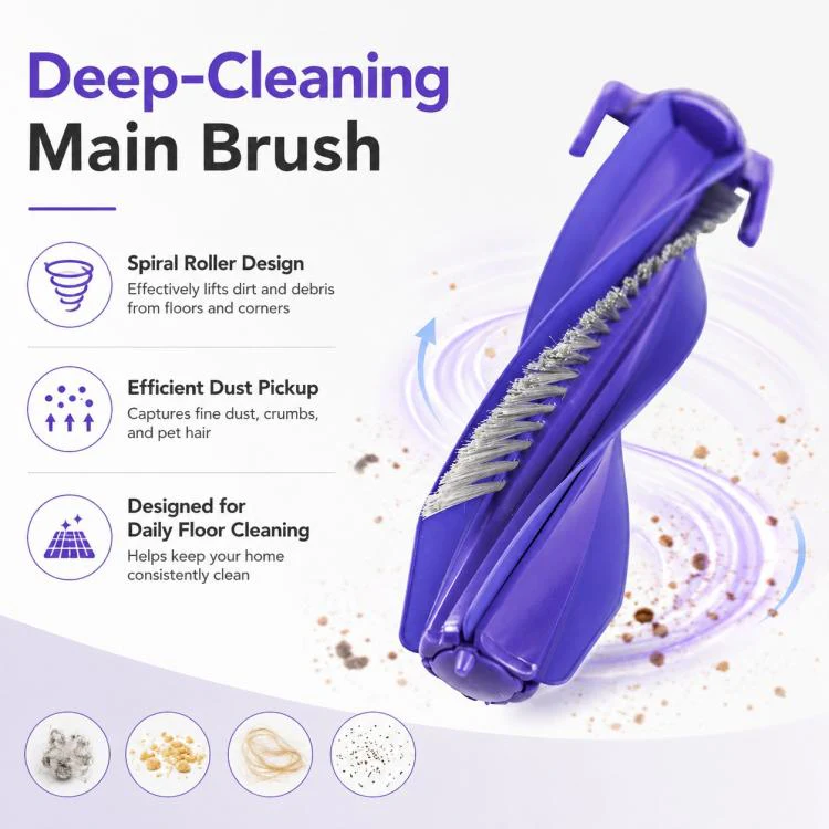 For Narwal Xiaoyao 001 / Xiaoyao 001 Max Robot Vacuum Cleaner Replacement Parts, Main Brush - Image 4