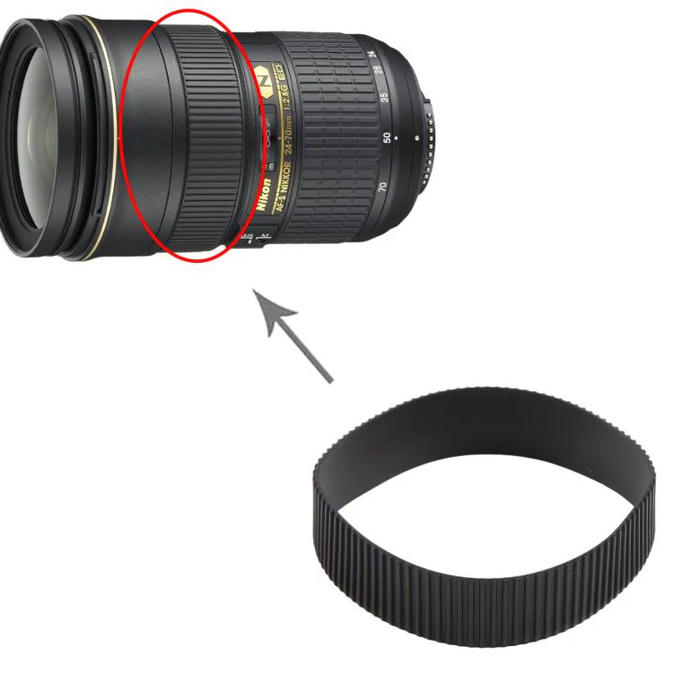 For Nikon AF-S Nikkor 24-70mm f / 2.8G ED Camera Lens Focus Ring Grip - Image 5