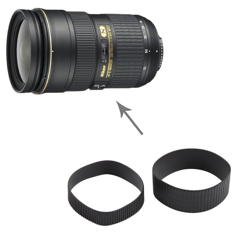 For Nikon AF-S Nikkor 24-70mm f / 2.8G ED Camera Lens Zoom Focus Ring Grip Set - Image 5