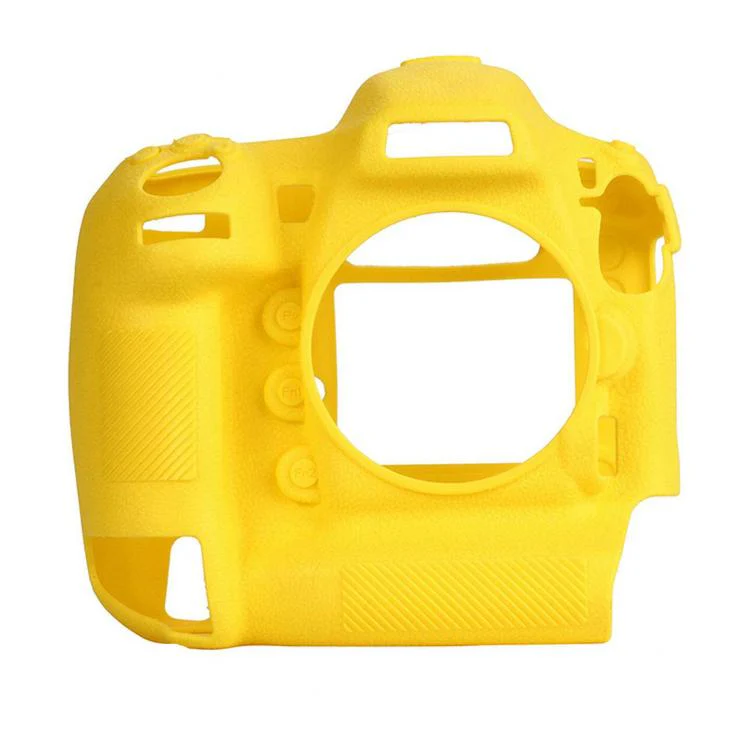 For Nikon D5 Litchi Texture Soft Silicone Camera Protective Case(Yellow) - Image 2