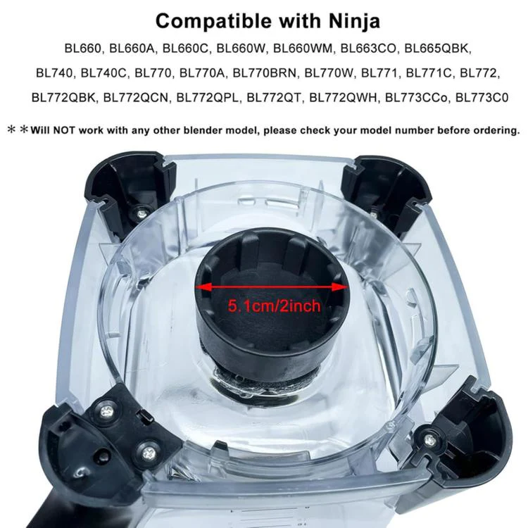 For Ninja BL660/BL660A Series 72oz Pitcher Blade Driver and Stud Kit(Black) - Image 5