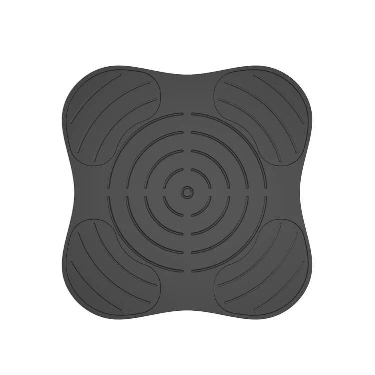 For Ninja FN101GY Crispi Air Fryer Lid Rest Heat Resistant Mat Non-Slip Silicone Pad Protects Countertops from Hot Oil & Steam(Black)