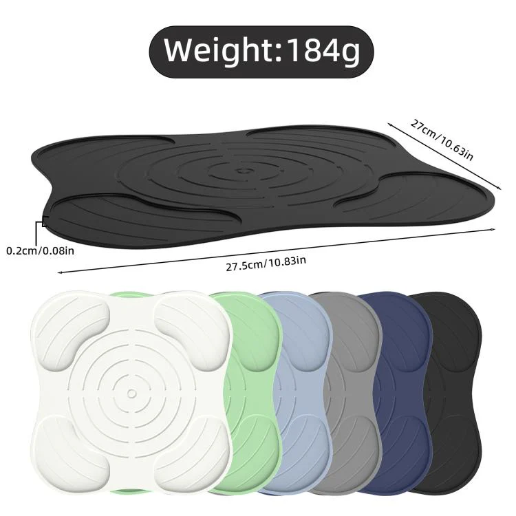 For Ninja FN101GY Crispi Air Fryer Lid Rest Heat Resistant Mat Non-Slip Silicone Pad Protects Countertops from Hot Oil & Steam(Gray) - Image 8