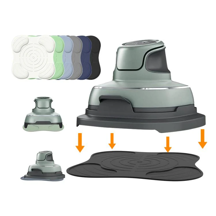 For Ninja FN101GY Crispi Air Fryer Lid Rest Heat Resistant Mat Non-Slip Silicone Pad Protects Countertops from Hot Oil & Steam(Light Green) - Image 2