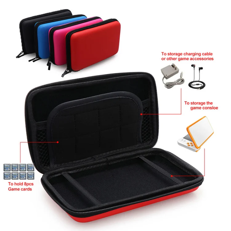 For Nintendo 2DS XL Hard EVA Protective Storage Case Cover Holder(Pink) - Image 5