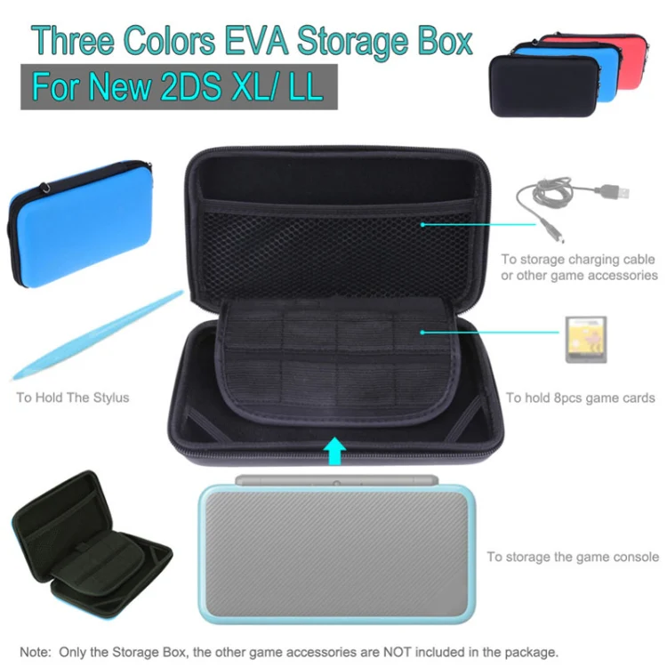 For Nintendo 2DS XL Hard EVA Protective Storage Case Cover Holder(Pink) - Image 7