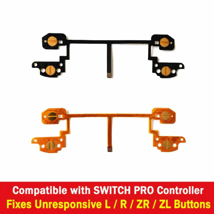 For Nintendo Switch Pro Controller Shoulder Trigger Button Flex Cable L R ZL ZR Button Repair Conductive Film(Yellow) - Image 2