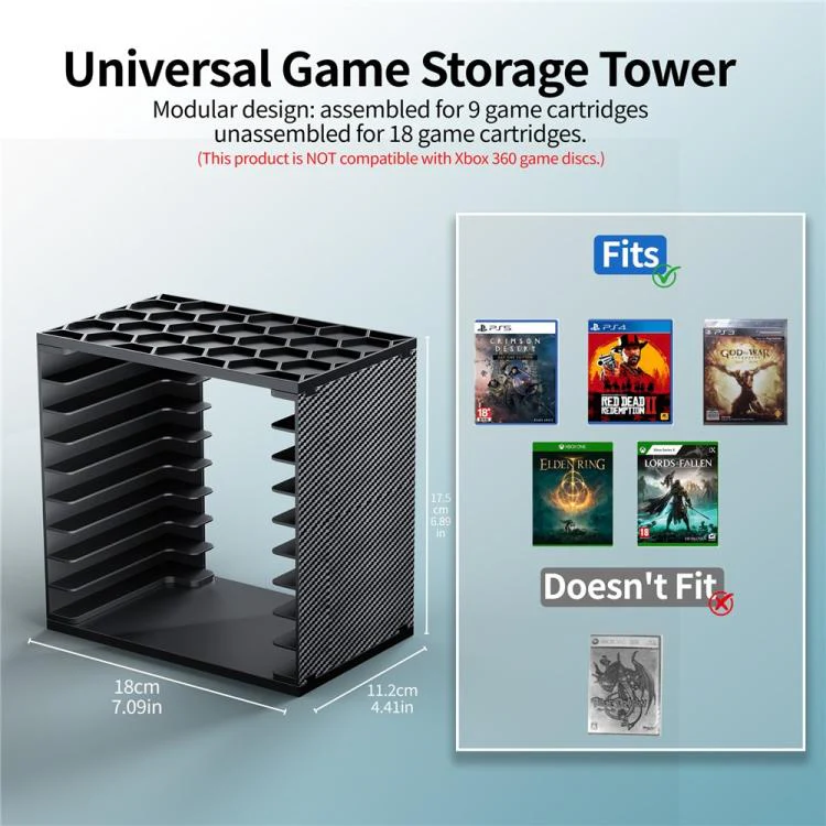 For Nintendo Switch / PS5 / PS4 / XBOX 2pcs Game Disc Storage Tower DIY Modular - Image 8
