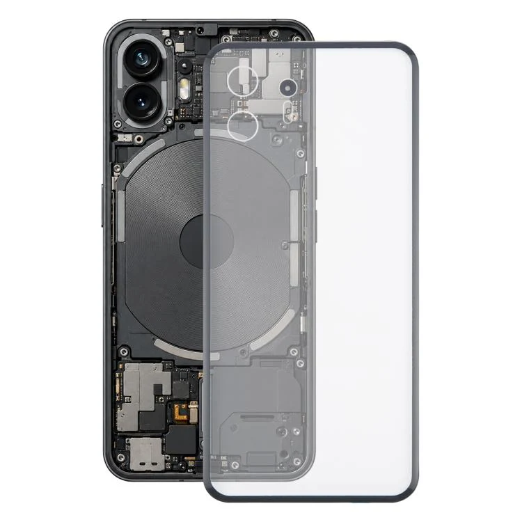 For Nothing Phone 2 A065 Glass Battery Back Cover(Black)