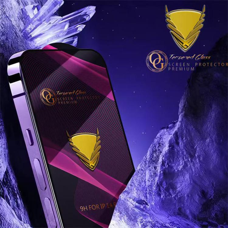For Nothing Phone 3a Pro 10pcs OG Purple Large-Arc Anti-Static High-Alumina Screen-Printed HD Tempered Glass Film - Image 3