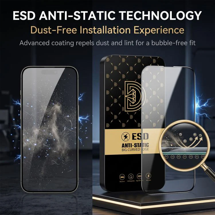 For Nothing Phone 3a Pro 25pcs Royal Diamond Anti-Static Screen-Printed HD Tempered Glass Film - Image 3