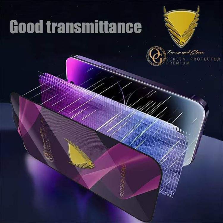 For Nothing Phone 4a 10pcs OG Purple Large-Arc Anti-Static High-Alumina Screen-Printed HD Tempered Glass Film - Image 5