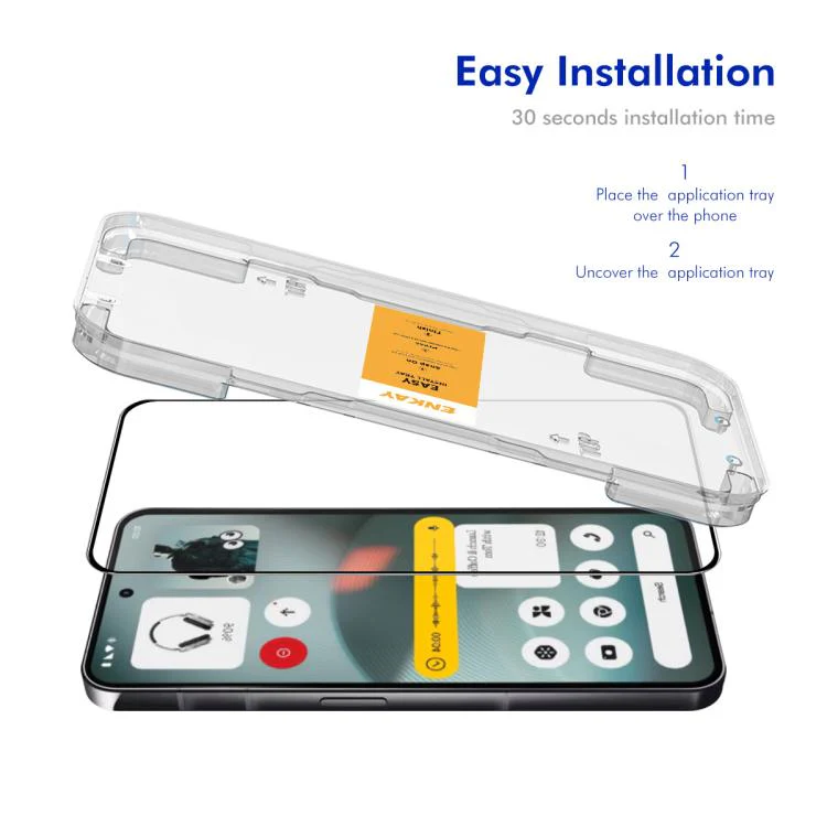For Nothing Phone 4a / 4a Pro ENKAY Easy Install High Alumina Silicon Full Glass Film - Image 2