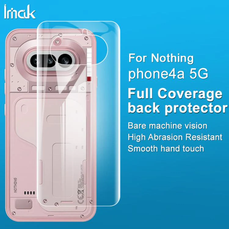 For Nothing Phone 4a imak 4th Generation Full Coverage Hydrogel Film Back Protector - Image 3