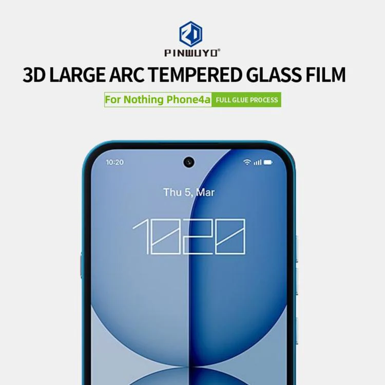 For Nothing Phone 4a PINWUYO 9H 3D Curved Full Screen Explosion-proof Tempered Glass Film(Black) - Image 4