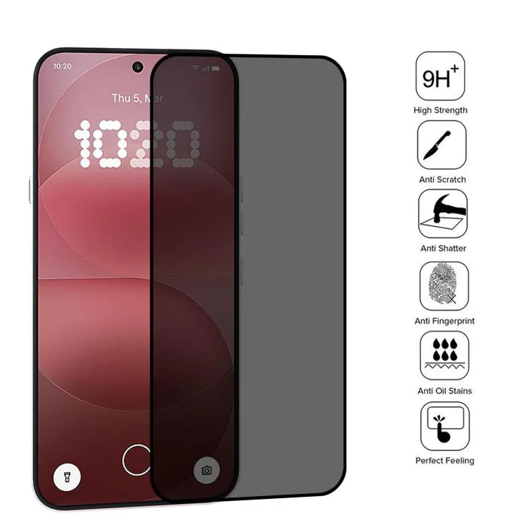 For Nothing Phone 4a Pro 25pcs High Transparency Full Cover Anti-spy Tempered Glass Film, Support Fingerprint Unlocking - Image 3