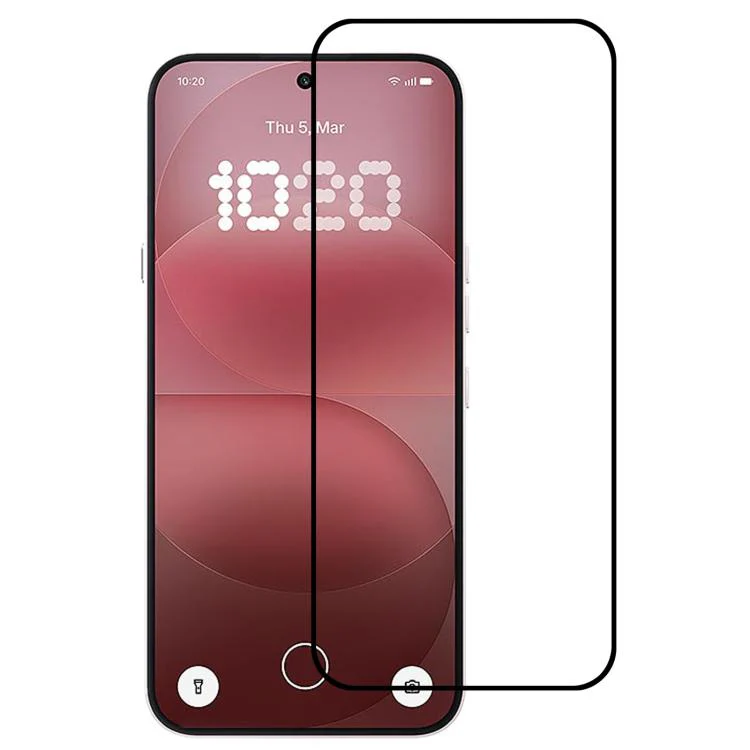 For Nothing Phone 4a Pro Full Glue Screen Tempered Glass Film, Support Fingerprint Unlocking