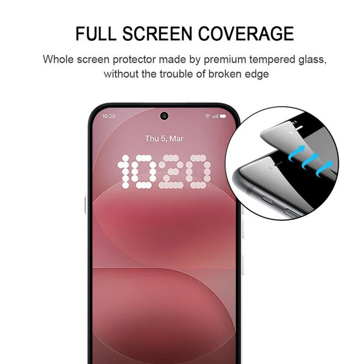 For Nothing Phone 4a Pro Full Glue Screen Tempered Glass Film, Support Fingerprint Unlocking - Image 3