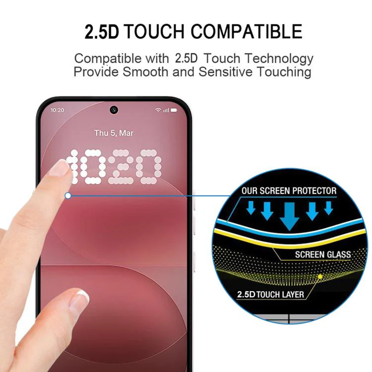 For Nothing Phone 4a Pro Full Glue Screen Tempered Glass Film, Support Fingerprint Unlocking - Image 5