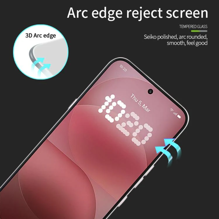 For Nothing Phone 4a Pro MOFI 9H 3D Explosion-proof Curved Screen Tempered Glass Film(Black) - Image 5