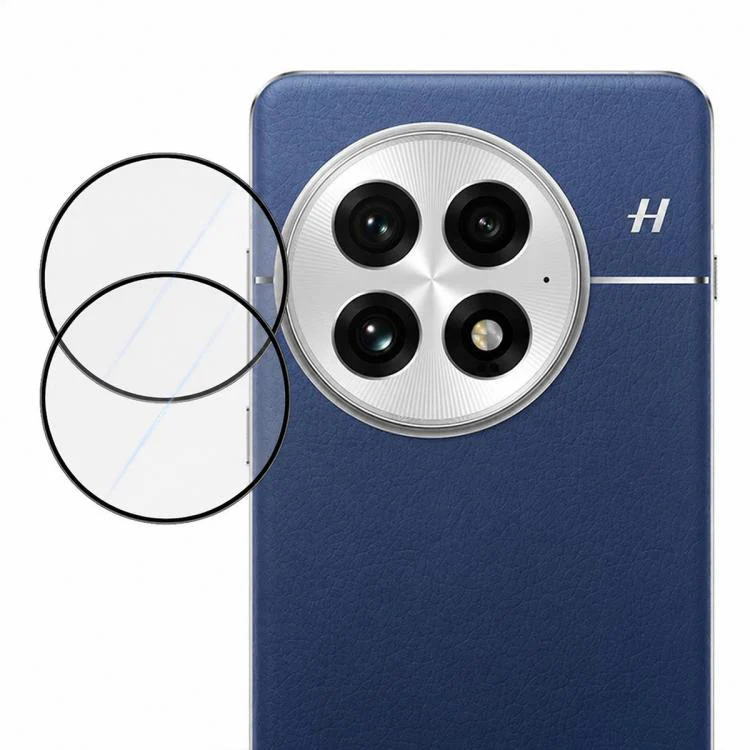For OnePlus 13 2pcs/Set LeReach TF Series Snap Version HD Wear-Resistant Camera Lens Glass Film(Clear with Black Frame)