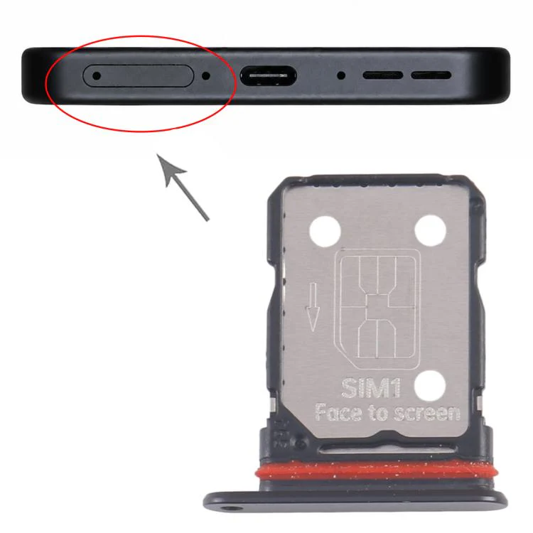 For OnePlus 13T SIM Card Tray + SIM Card Tray (Black) - Image 4
