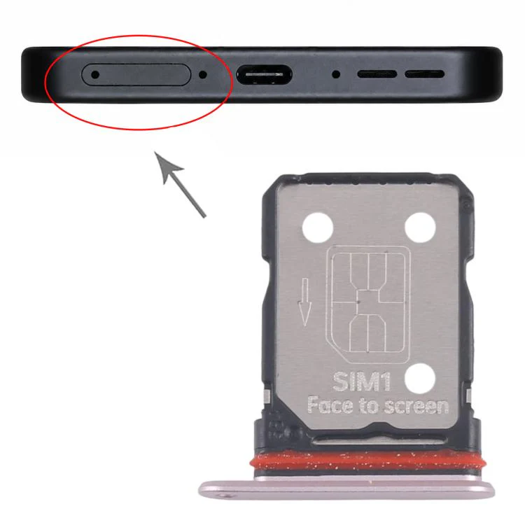 For OnePlus 13T SIM Card Tray + SIM Card Tray (Pink) - Image 4