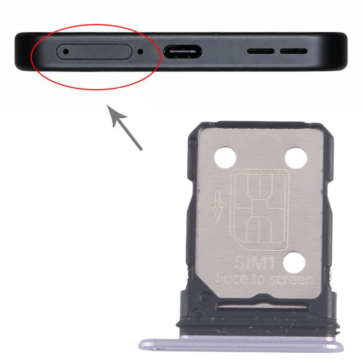 For OnePlus Ace 5 Pro SIM Card Tray + SIM Card Tray (Purple) - Image 4