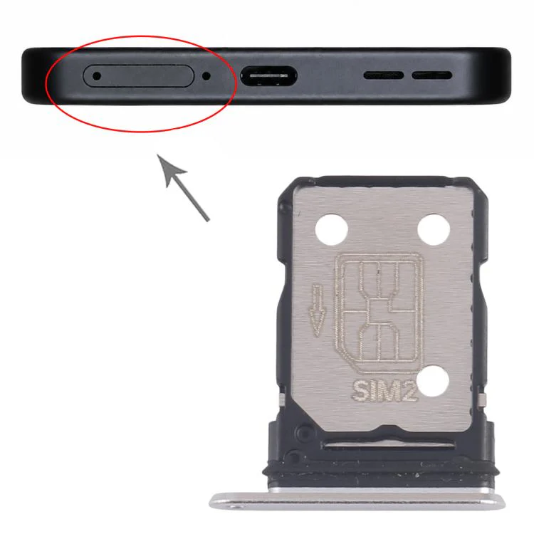 For OnePlus Ace 5 Pro SIM Card Tray + SIM Card Tray (White) - Image 4