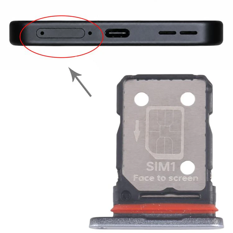 For OnePlus Ace 5 Ultra SIM Card Tray + SIM Card Tray (Blue) - Image 4