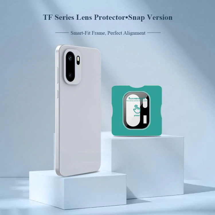 For OnePlus Ace 6 LeReach TF Series Snap Version HD Wear-Resistant Camera Lens Glass Film(Black) - Image 3