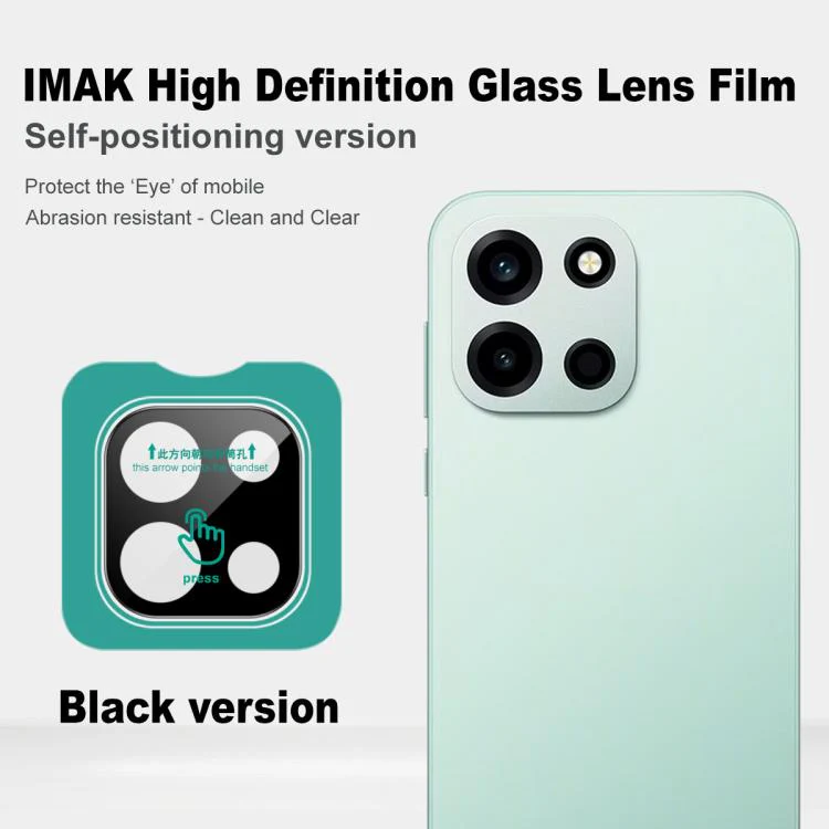 For OnePlus Nord 6 5G imak Black Version HD Glass Rear Camera Lens Film, Self-positioning Version - Image 3