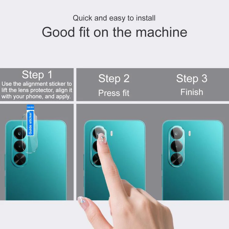 For OnePlus Nord CE6 Lite/Turbo 6X 5G IMAK Rear Camera Lens Glass Film Thin Version - Image 4