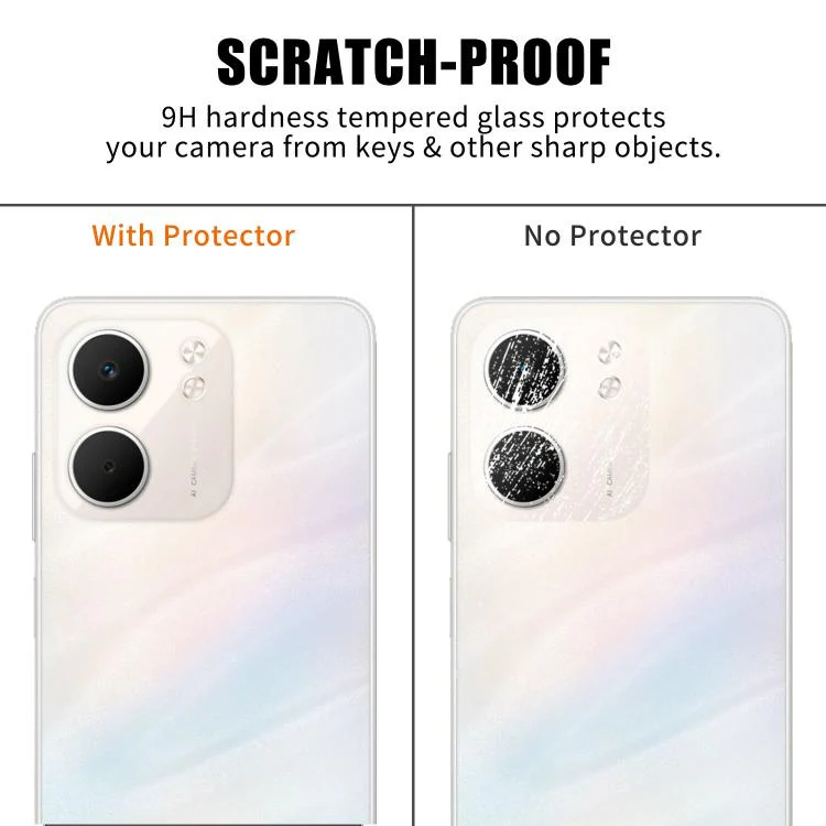 For OPPO A5x Kalebol Transparent HD Anti-Fingerprint AR Integrated Camera Lens Tempered Glass Film - Image 4