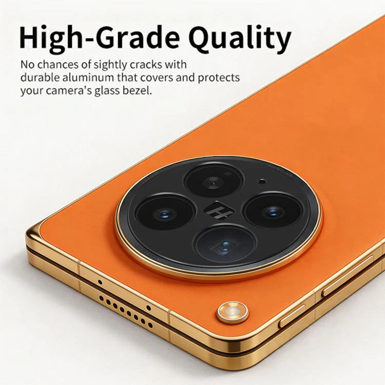 For OPPO Find N6 Kalebol Black Metal Hollow Lens Protection Ring - Image 4