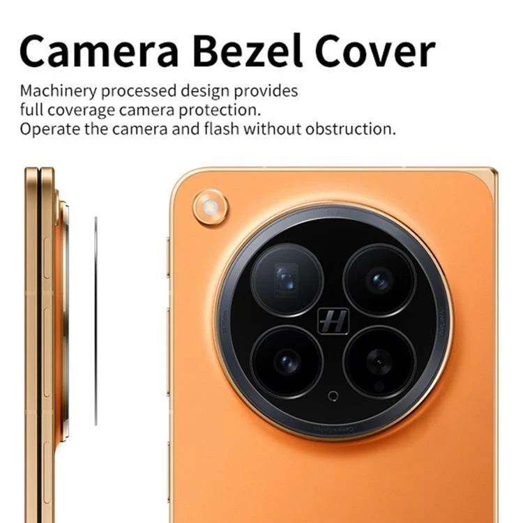 For OPPO Find N6 Kalebol Black Metal Hollow Lens Protection Ring - Image 5