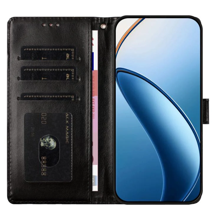 For OPPO Find X9 Hearts Pattern Buckle Vegan Leather Phone Case with Strap(Black Hearts) - Image 4