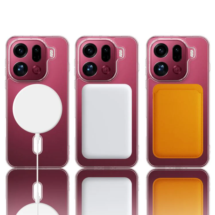 For OPPO Find X9 Pro 5G MagSafe Clear Acrylic PC Hybrid TPU Phone Case(Transparent) - Image 4