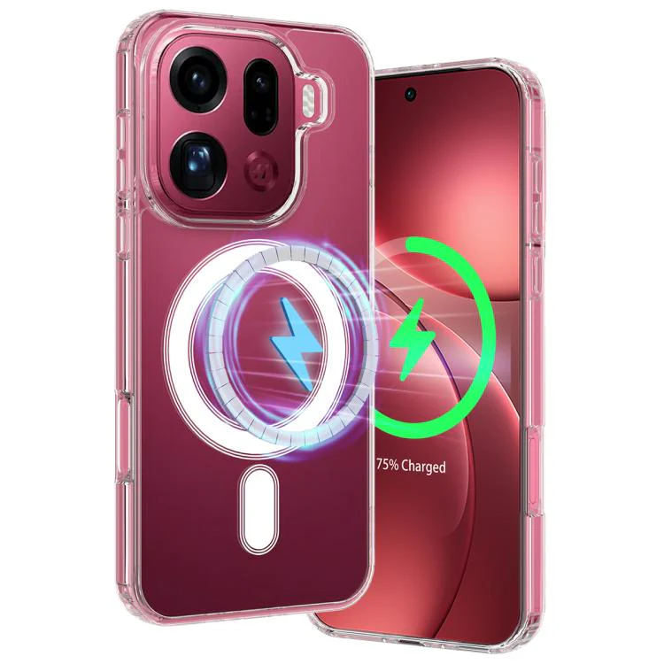 For OPPO Find X9 Pro 5G MagSafe Clear Acrylic PC Hybrid TPU Phone Case(Transparent) - Image 7