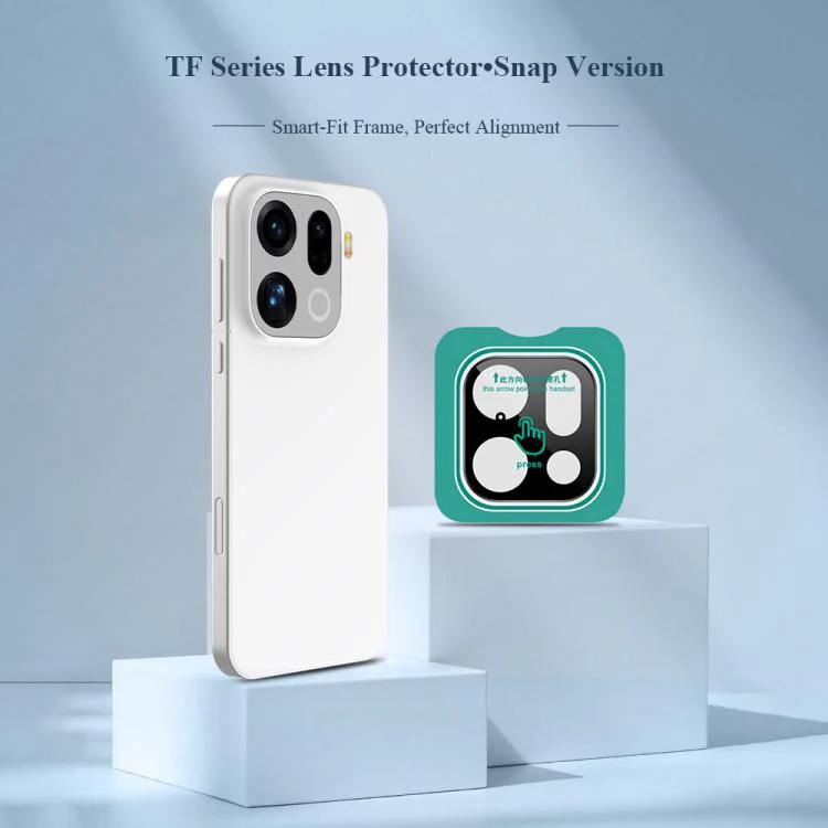 For OPPO Find X9 Pro LeReach TF Series Snap Version HD Wear-Resistant Camera Lens Glass Film(Black) - Image 3